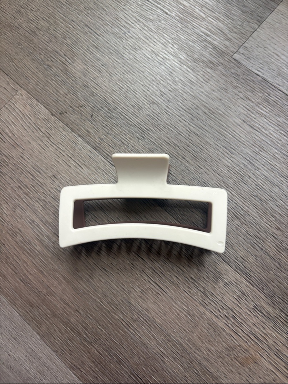 Target Cream Rectangular Hair Claw Clip